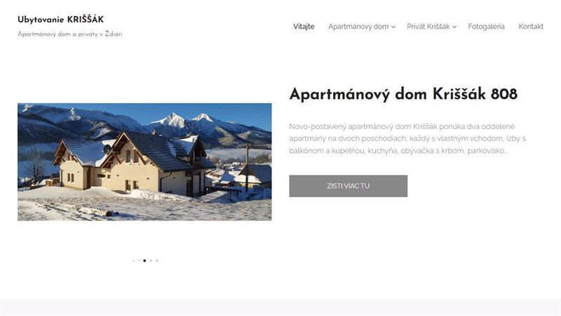 Apartmánový dom Kriššák