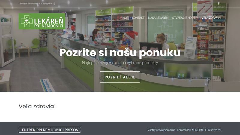 Lekáreň PRI NEMOCNICI