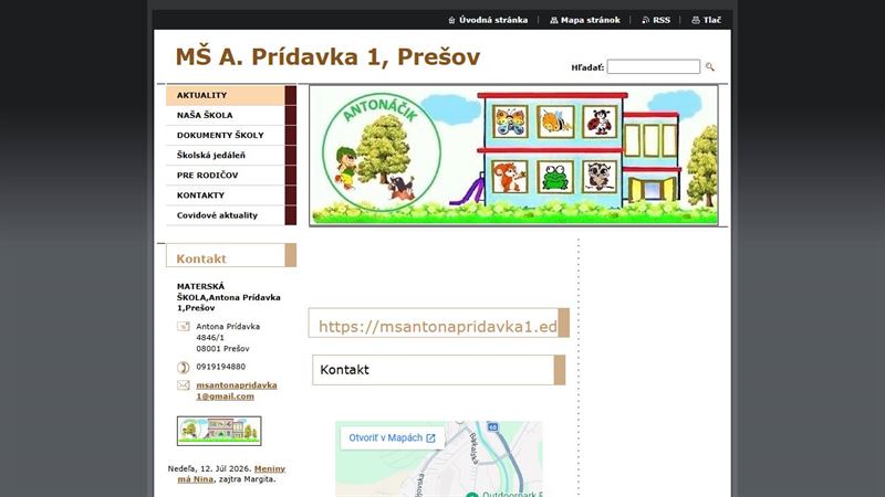 po_row_01951 Materská škola Antona Prídavka