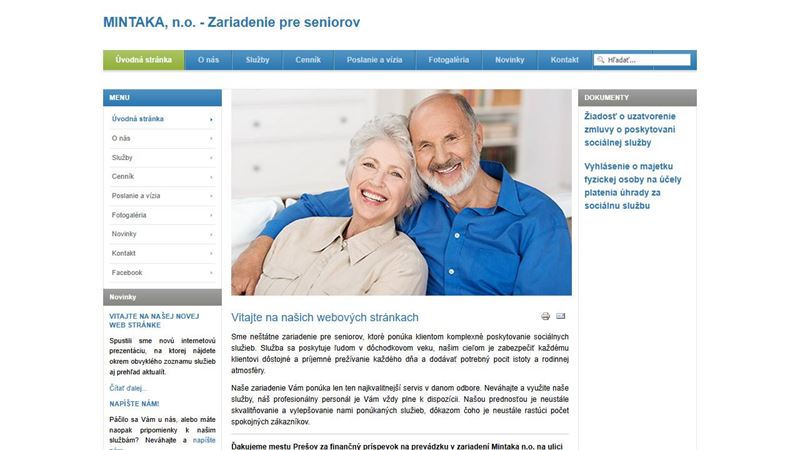 Mintaka - zariadenie pre seniorov a denný stacionár