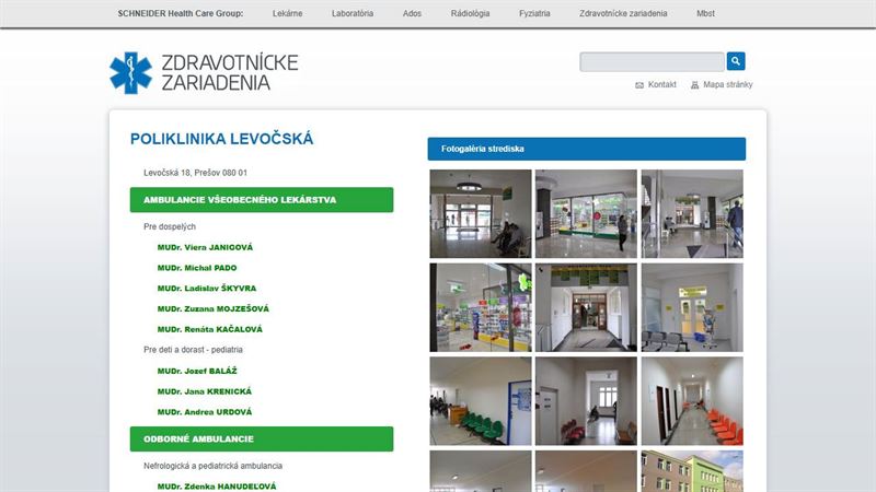 Poliklinika Schneider Levočská