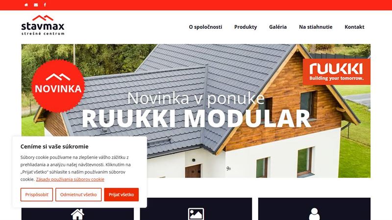 Stavmax Prešov - Strešné centrum Ruukki