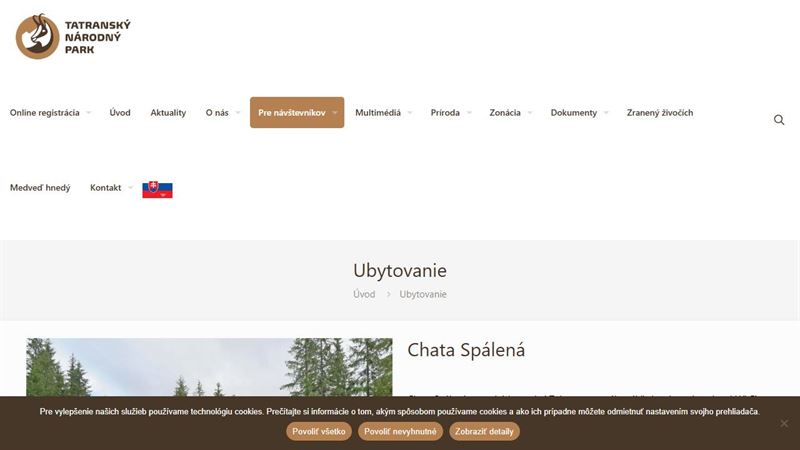 Chata Dolný Smokove - Správa TANAP-u