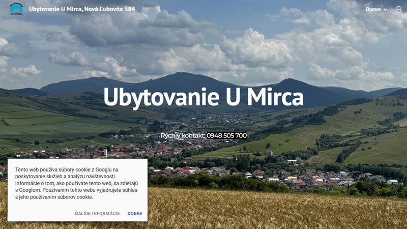 Ubytovanie u Mirca