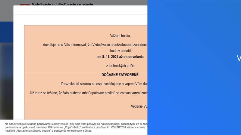 Vzdelávacie a doškoľovacie zariadenie VS - Financie