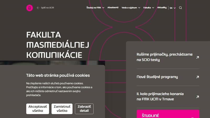 Fakulta masmediálnej komunikácie FMK UCM