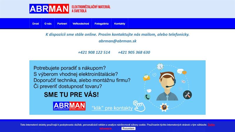 ABRMAN Elektroinštalačný materiál