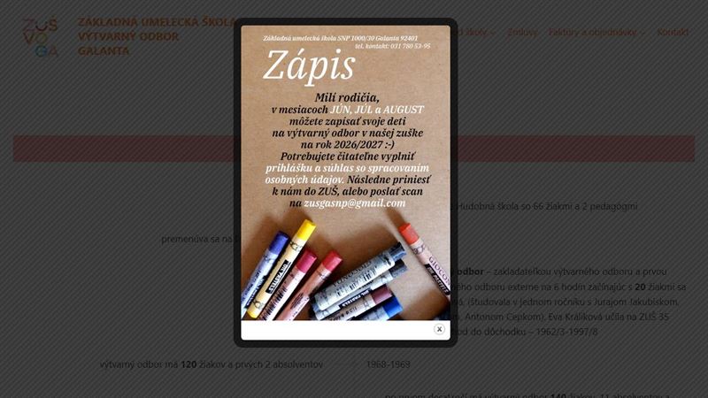 Základná umelecká škola Galanta – výtvarný odbor