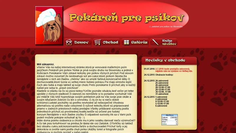 Pekáreň pre psíkov
