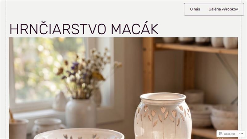 Hrnčiarstvo Macák