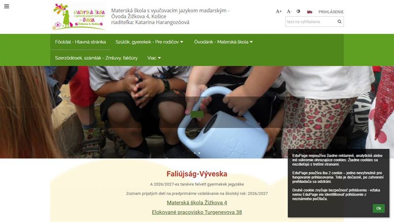 website_00519 Materská škola - Óvoda Žižkova 4