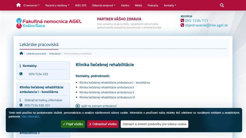 website_00528 Klinika liečebnej rehabilitácie