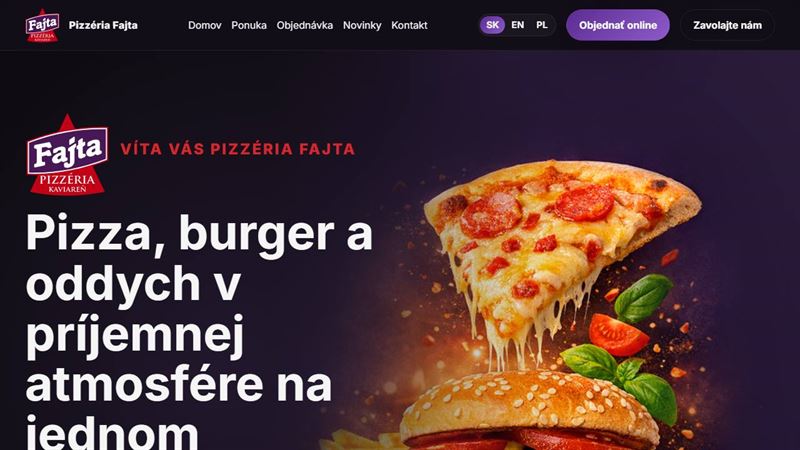 website_00567 Pizzéria a kaviareň Fajta