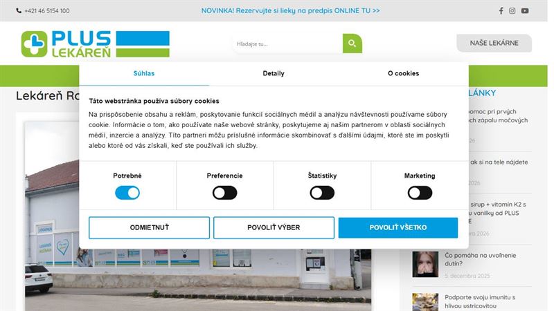 website_00573 Lekáreň Rožňava