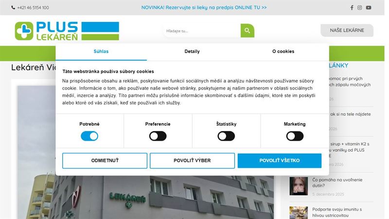 website_00574 PLUS LEKÁREŇ