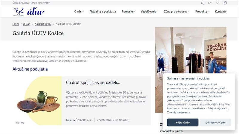 website_00685 Galéria ÚĽUV