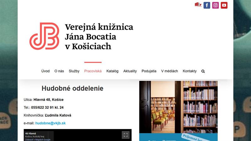 Hudobné oddelenie VKJB