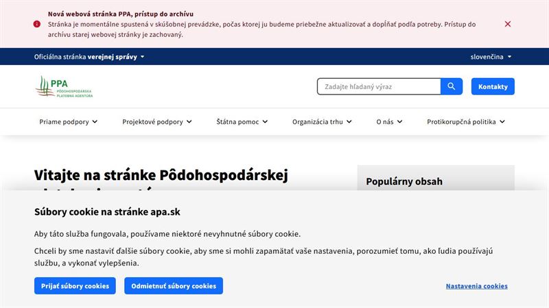 website_00771 Pôdohospodárska platobná agentúra
