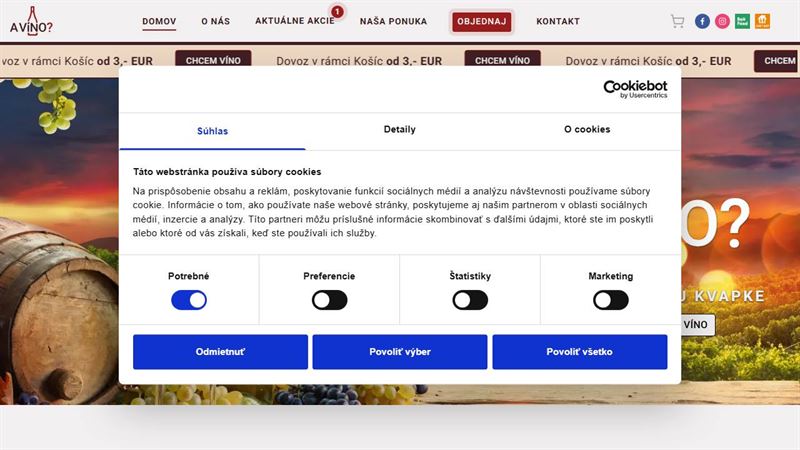 website_00793 A VÍNO? - Vinotéka Košice