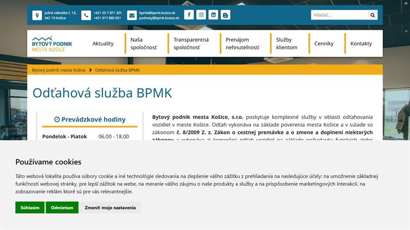 Odťahová služba BPMK
