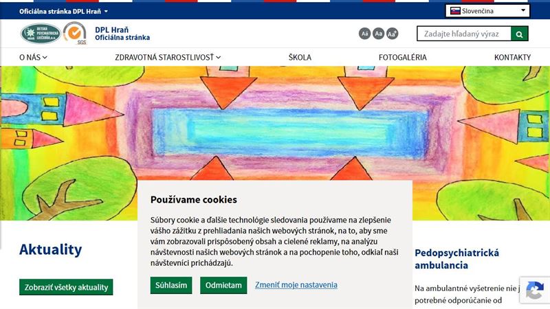 website_00932 Detská psychiatrická liečebňa n.o. Hraň