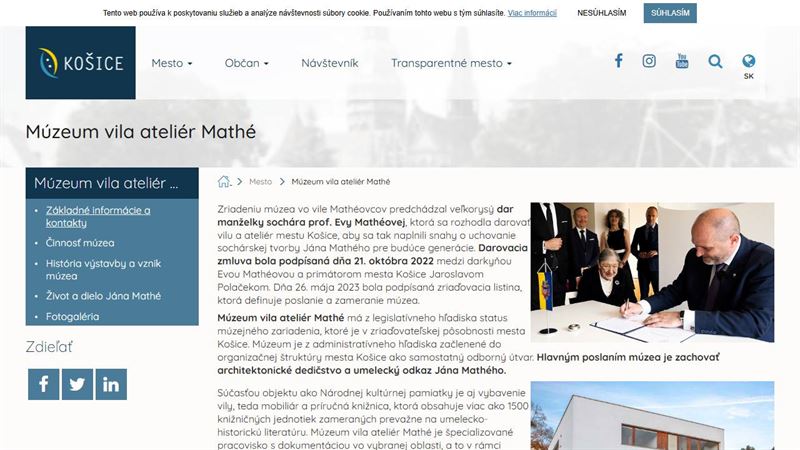 Múzeum vila ateliér Mathé