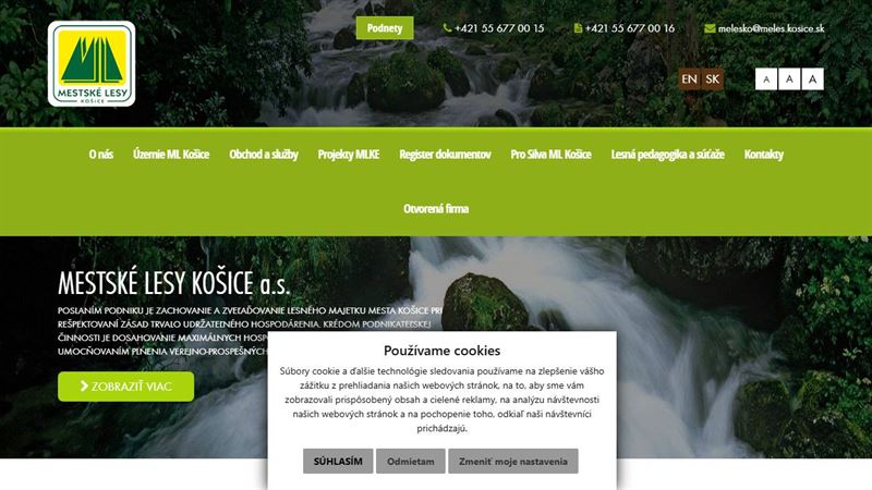 website_01343 Mestské lesy Košice a.s.
