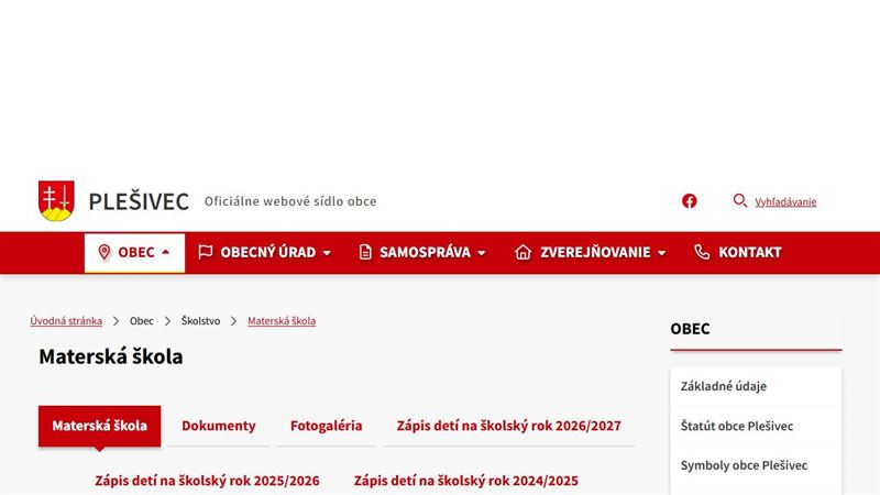 website_01448 Materská Škola Plešivec