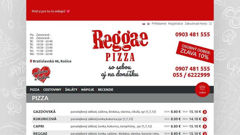 Reggae Pizza