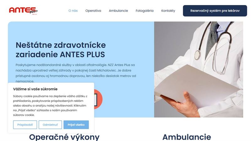website_01969 Neštátne zdravotnícke zariadenie Antes Plus