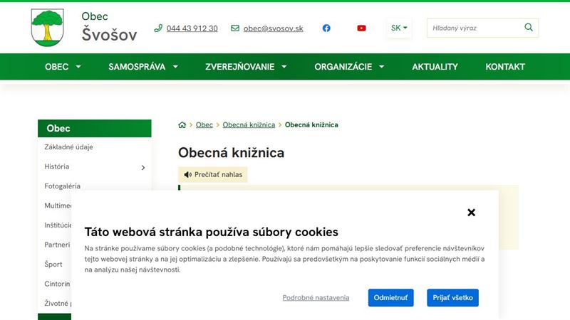 Obecná knižnica Švošov