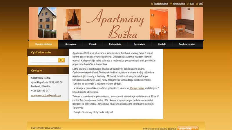 Apartmány Božka