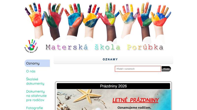 Materská škola Porúbka