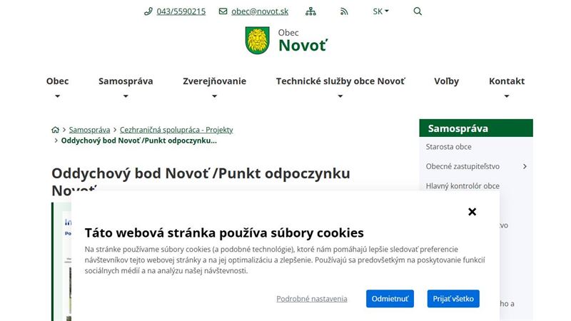 za_node_12364742593 Oddychový bod Novoť/Punkt Odpoczynku Novoť