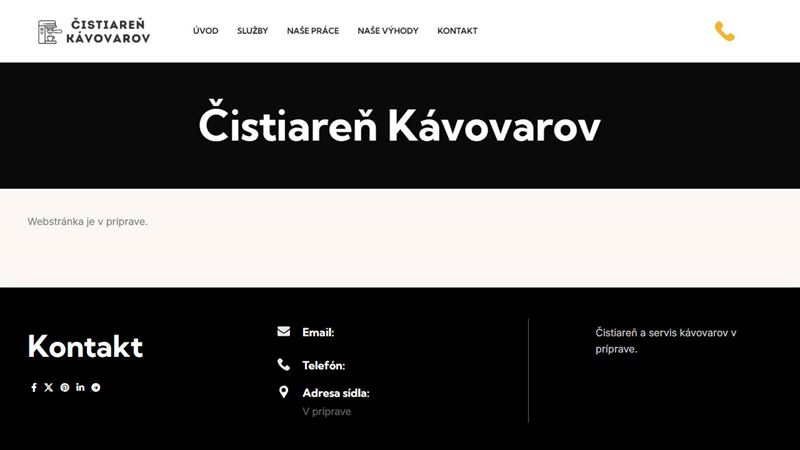 Čistiaren kávovarov