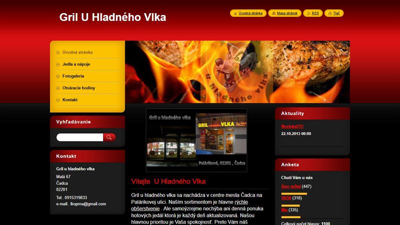 Gril u hladného vlka