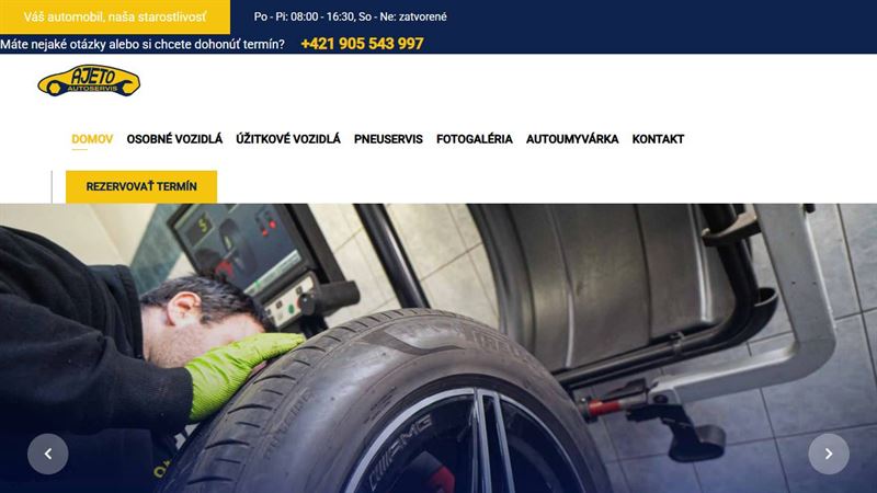 Autoservis Pneuservis AJETO