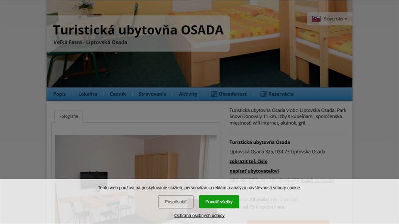 Turistická ubytovňa Osada