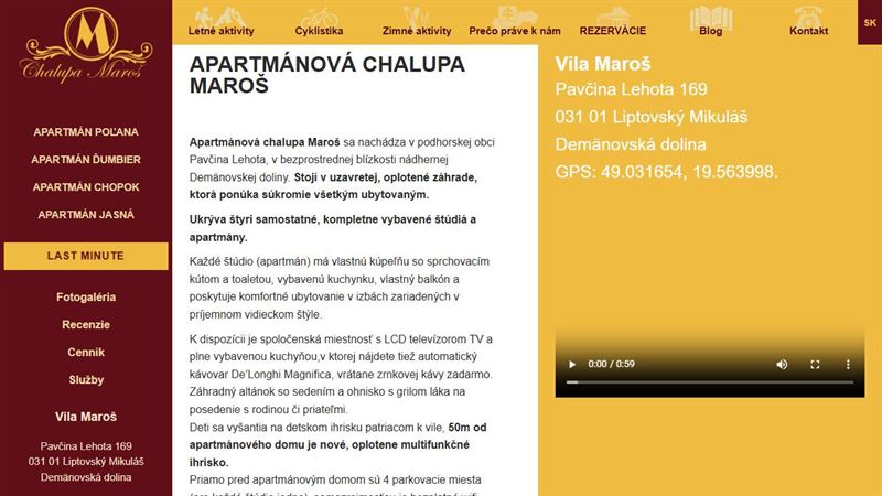 Apartmánový dom Vila Maroš