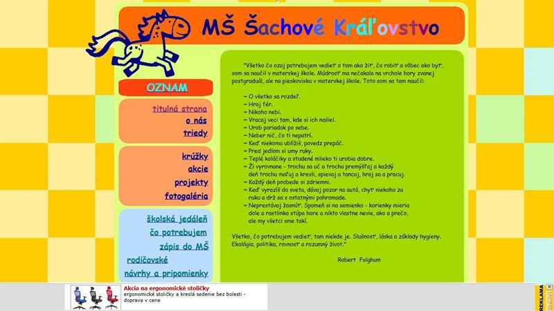 Materská Škôlka Šachové Kráľovstvo