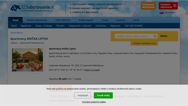 Apartmány Anička