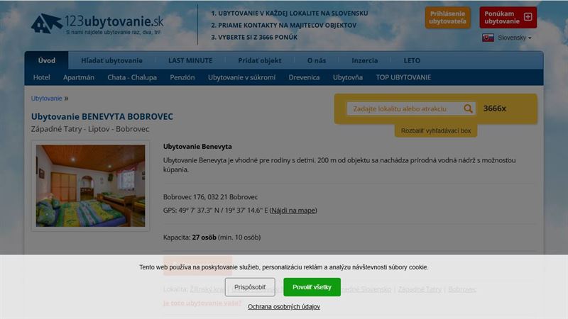 Ubytovanie Benevyta